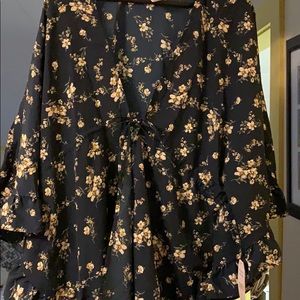 open floral cardigan 2x  3x